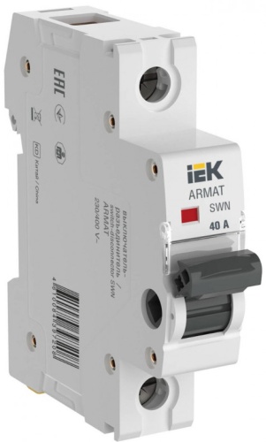 IEK рубильник 1P 40 A, 6 кА, 400 В