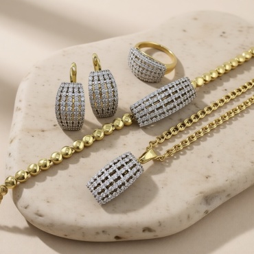 Xuping Jewelry медицинская сталь, медицинское золото, фианит