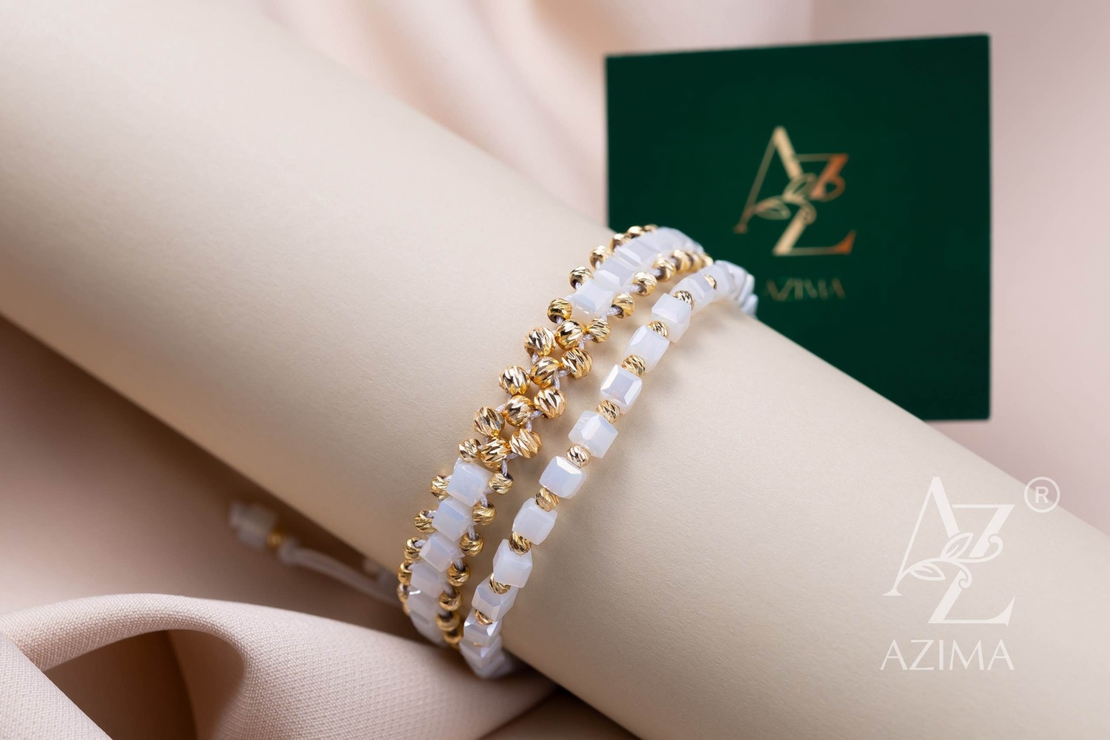 AZIMA GOLD1 AG WHITE-04 длина 18 см, вес 0.8 г сплав покрытый золотом 14К, плетение отсутствует