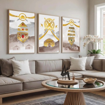 Mode Bild картина Войлок триптих 65x90 см