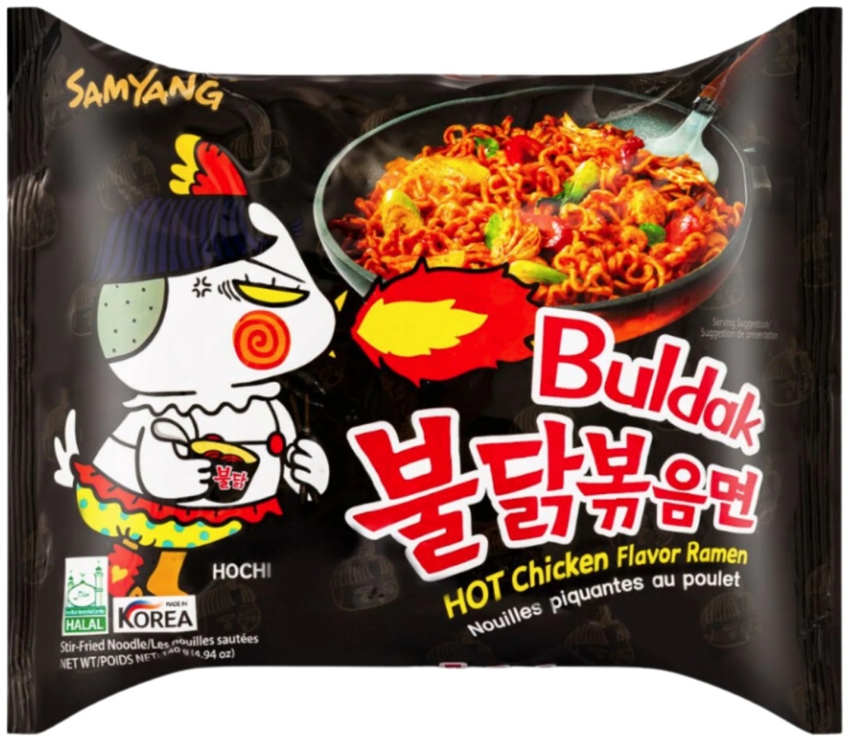 Samyang Buldak Hot Chichen Flavor Ramen лапша со вкусом курицы 140 г
