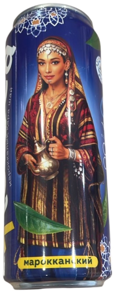 Холодный чай 7 Ice Tea черный апельсин, мята, корица, медовый 0.45 л