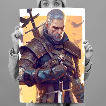 PEMIKAN CRAFT постер Ведьмак Геральт 40x60 см