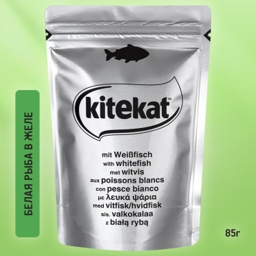 Kitekat кусочки в желе рыба 85 г 1 шт