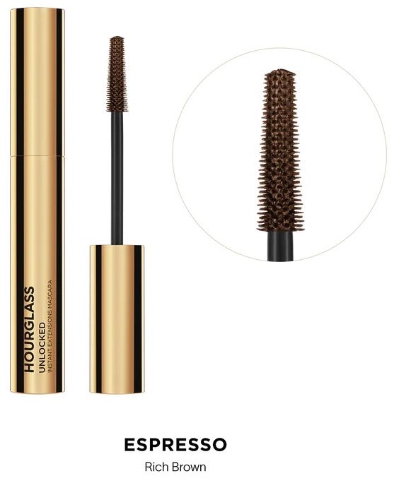 Тушь для ресниц HOURGLASS UNLOCKED INSTANT EXTENSIONS MASCARA удлиняющая коричневый