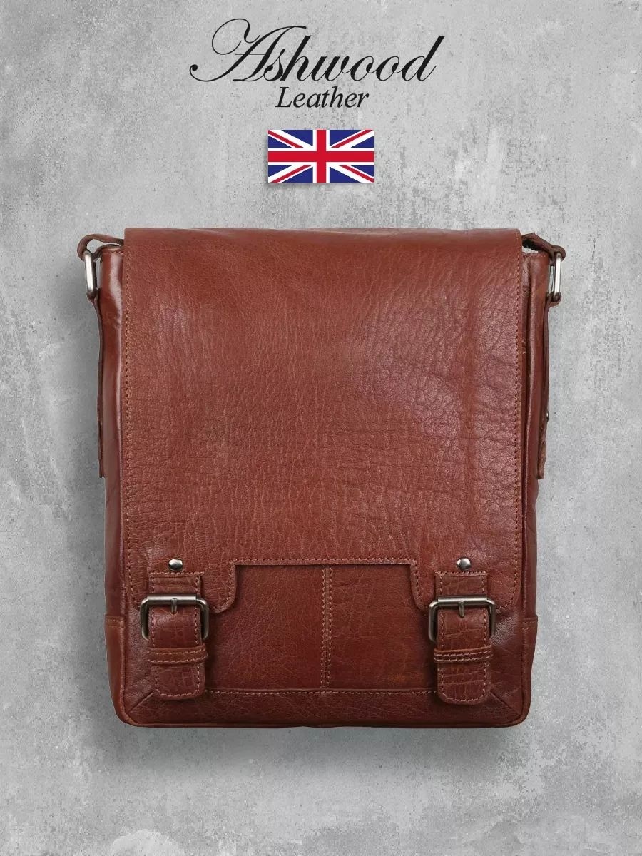 Мини-сумка Ashwood Leather натуральная кожа коричневый