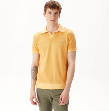Поло LACOSTE оранжевый