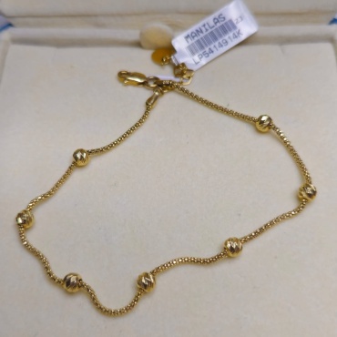 MANILAS GOLD 54149 длина 19 см, вес 2.92 г золото, плетение питон