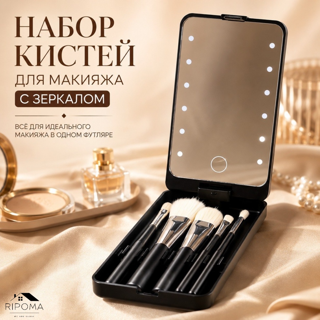 RIPOMA WE ARE CLOSE зеркало карманное длина в складном виде: 16 см, ширина: 9.2 см