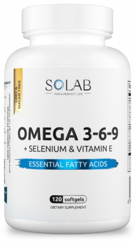 SOLAB Omega 3-6-9 с селеном и витамином Е капсулы 120 шт