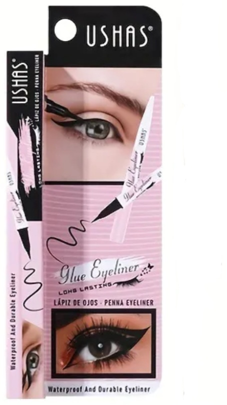 Ushas Glue eyeliner подводка-фломастер черный Black