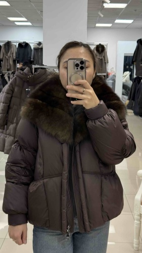 Пуховик SAN бордовый