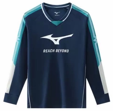 Лонгслив Mizuno темно-синий