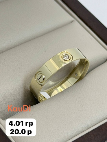 Кольцо KauDi _Кольцо _ размер 20 вес 4.01 г золото, фианит