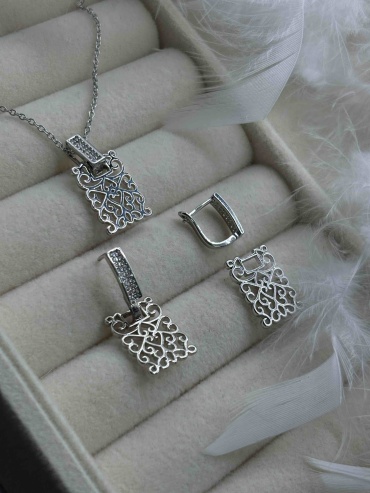 Fashion Jewelry титан, фианит
