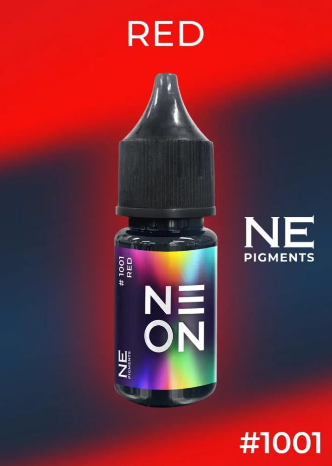 NE Pigments NEON 1001 пигмент Красный 10 мл