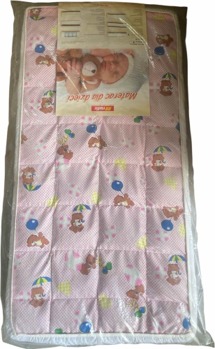 Детский матрас Baby store 655-1 60x120x6 см, беспружинный, хлопок, бязь