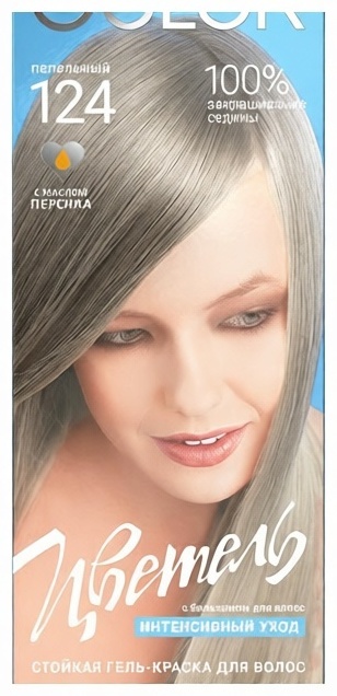 ESTEL PROFESSIONAL Цветель 124 пепельный гель-краска 115 мл