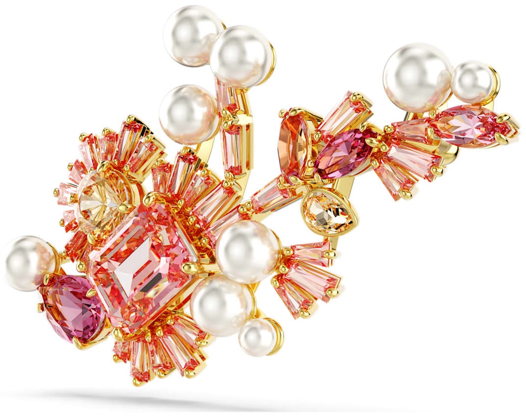 Брошь Swarovski бижутерный сплав, кристаллы Swarovski