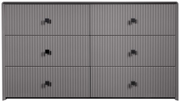 Комод СлонимМебель Севилья, 139.10x47x80.1 см, графит