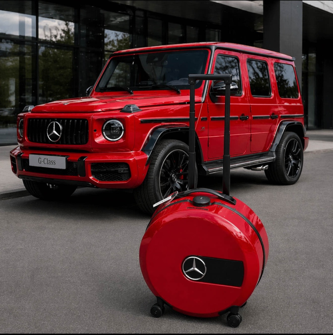 Чемодан Mer G-Class Round Suitcase / G63 Style поликарбонат 45 л красный