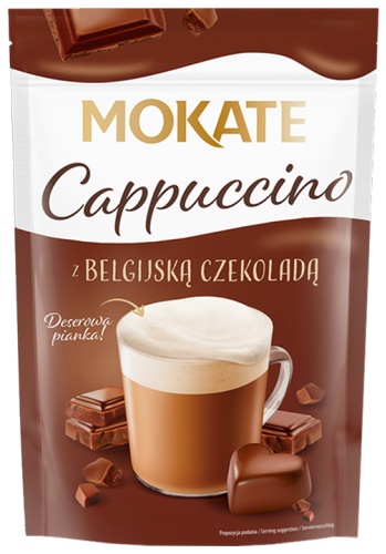 Кофе растворимый MOKATE Cappuccino Belgian Chocolate порошковый 110 г