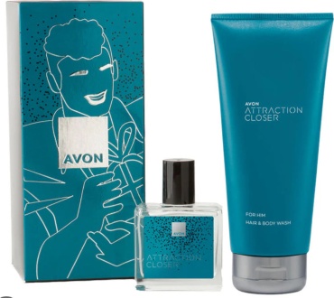 Avon Attraction Closer парфюмерный набор 230 мл, для мужчин