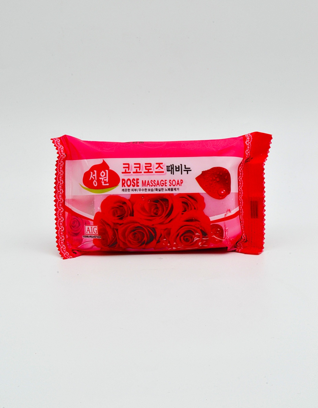 Кусковое мыло банное Sungwon Rose Massage Soap 1 шт