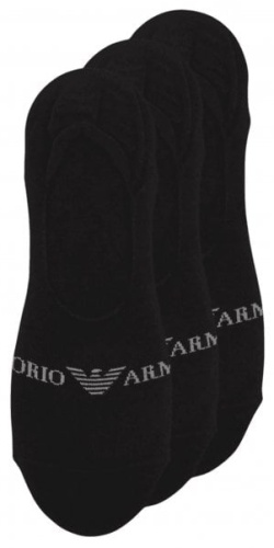 Следки Emporio Armani 3 пары черный S-M