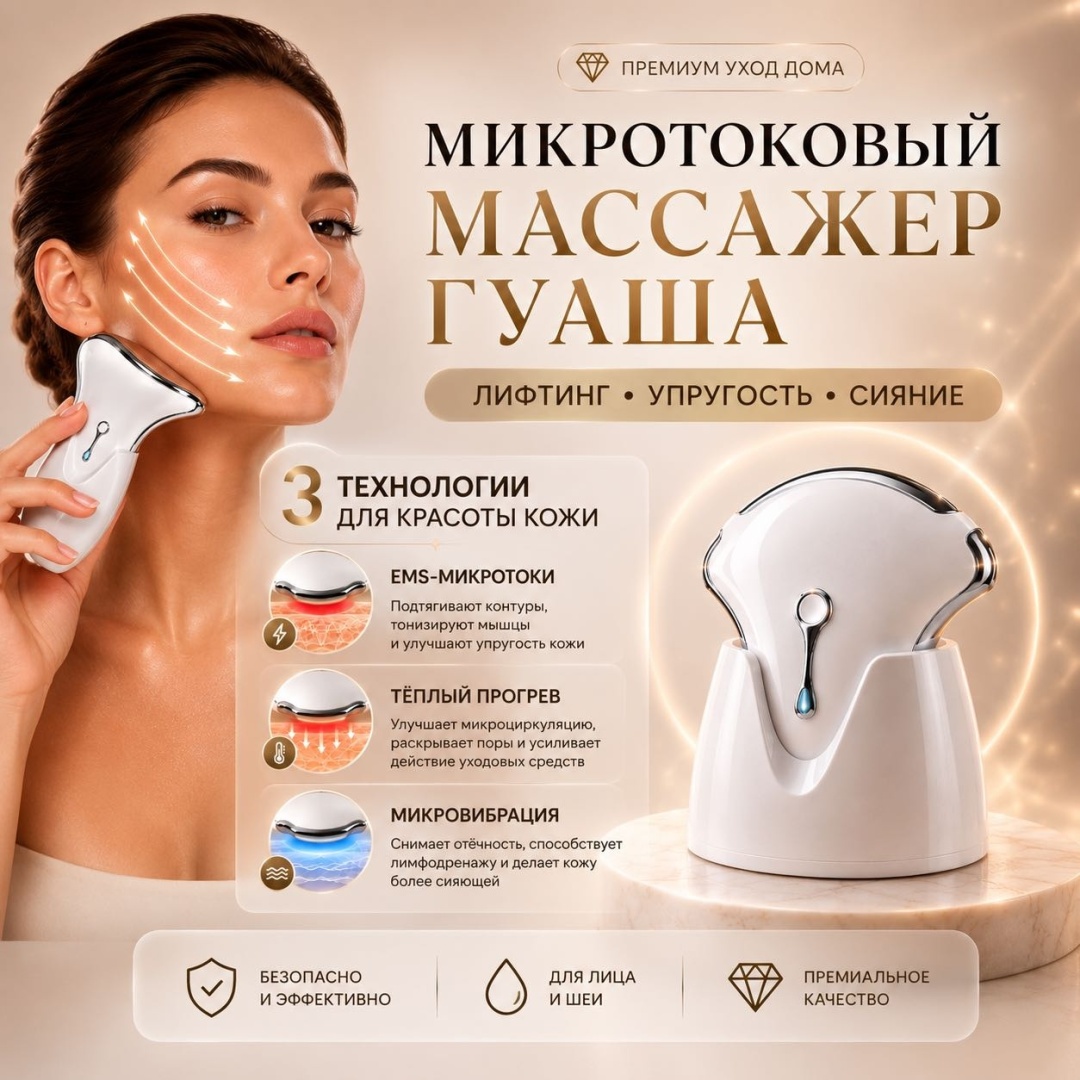 AiAmi микротоковый массажер, электрический массажер гуаша