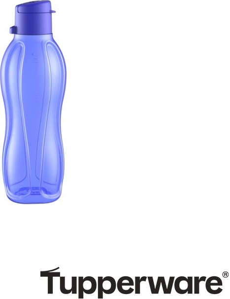 Бутылка Tupperware 0.5 л голубой, флип-топ, полипропилен