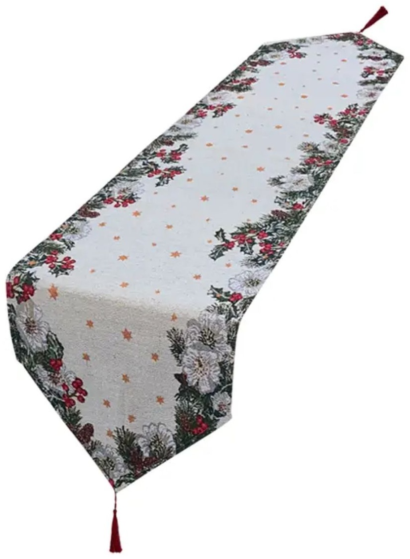 Дорожка на стол 180x33 см, хлопок, 1 шт