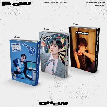 SM ENTERTAINMENT ONEW - FLOW 3rd Mini Album NEMO 3 Version SET