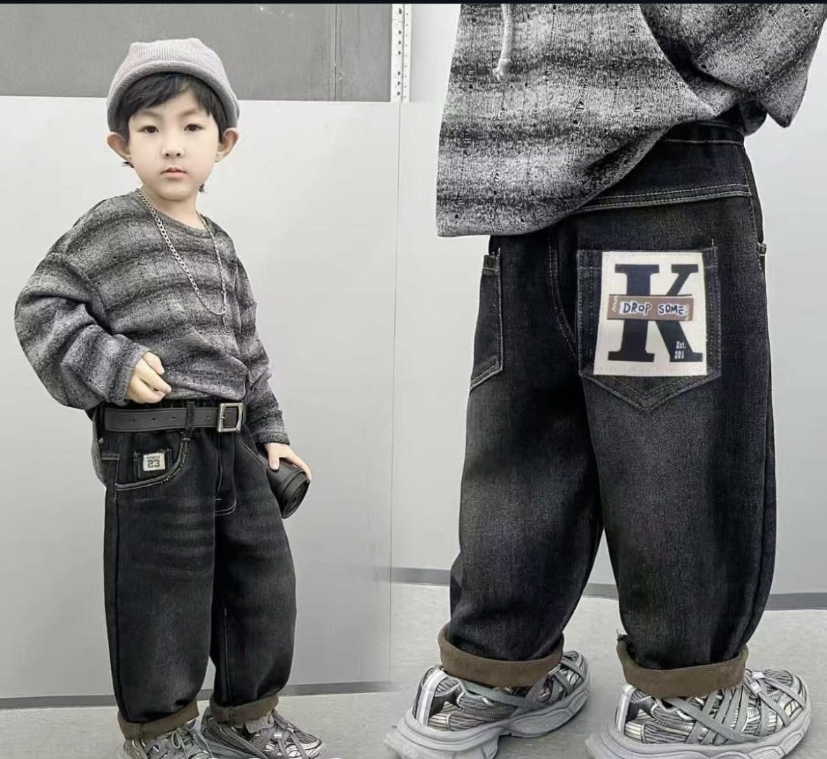 Джинсы прямые Child store черный