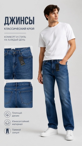 Джинсы зауженные Only&Sons синий