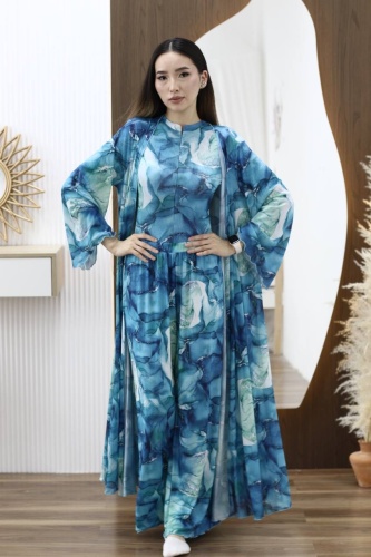 Купальник буркини Medina style синий, белый
