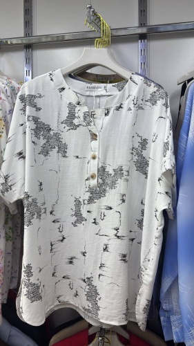 Блузка FASHION белый, бежевый, горчичный