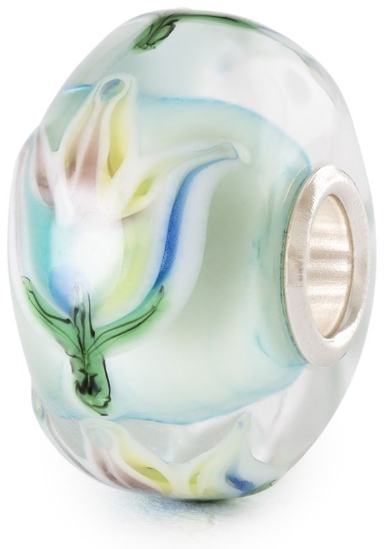 Шарм Trollbeads TGLBE-20439 вес 2.16 г серебро, муранское стекло