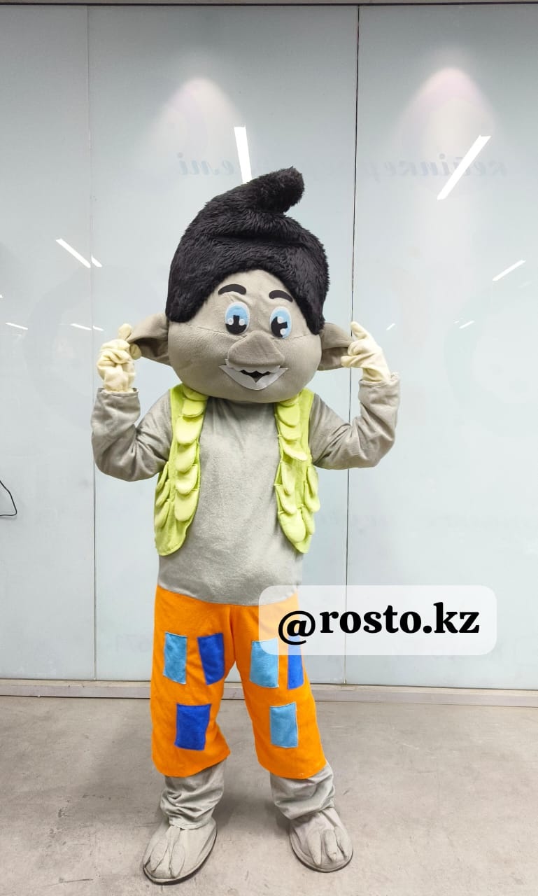 Карнавальный костюм Костюм Ростовой костюм Тролль для аниматора Rosto.kz серый