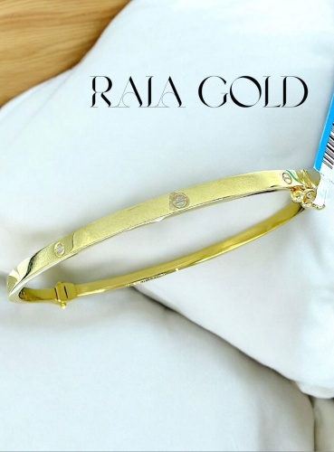 Raia Gold 300110 длина 20 см, вес 5.7 г золото, плетение отсутствует