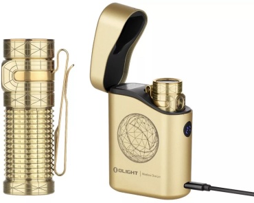 Фонарь OLIGHT Baton 4 Premium Brass Wireframe ручной золотистый
