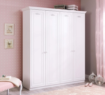 Детский распашной шкаф Cilek Romantica 188х57х215 см