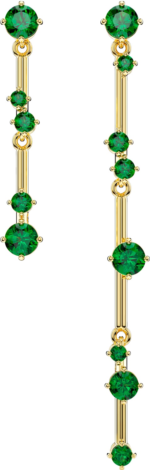 Серьги-цепочки Swarovski ювелирный сплав, кристаллы Swarovski