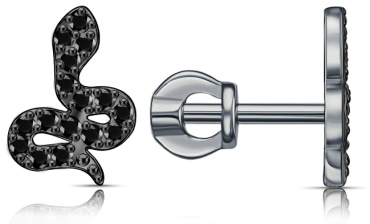 Пусеты Lucente Silver EAR-LU-925-597483 вес 1.12 г серебро, фианит