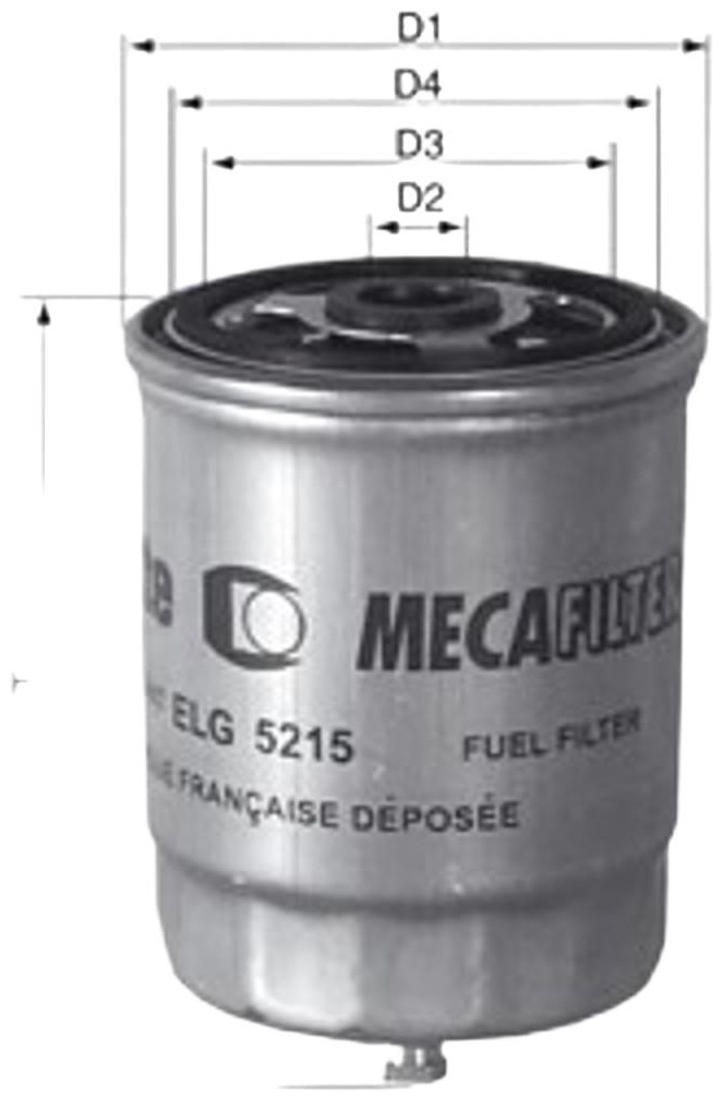 MECAFILTER топливный фильтр ELG5304