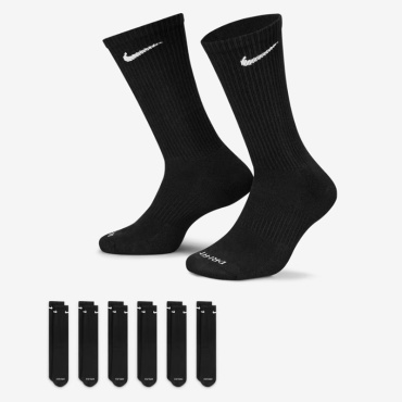 Спортивные носки Nike 6 пар черный M