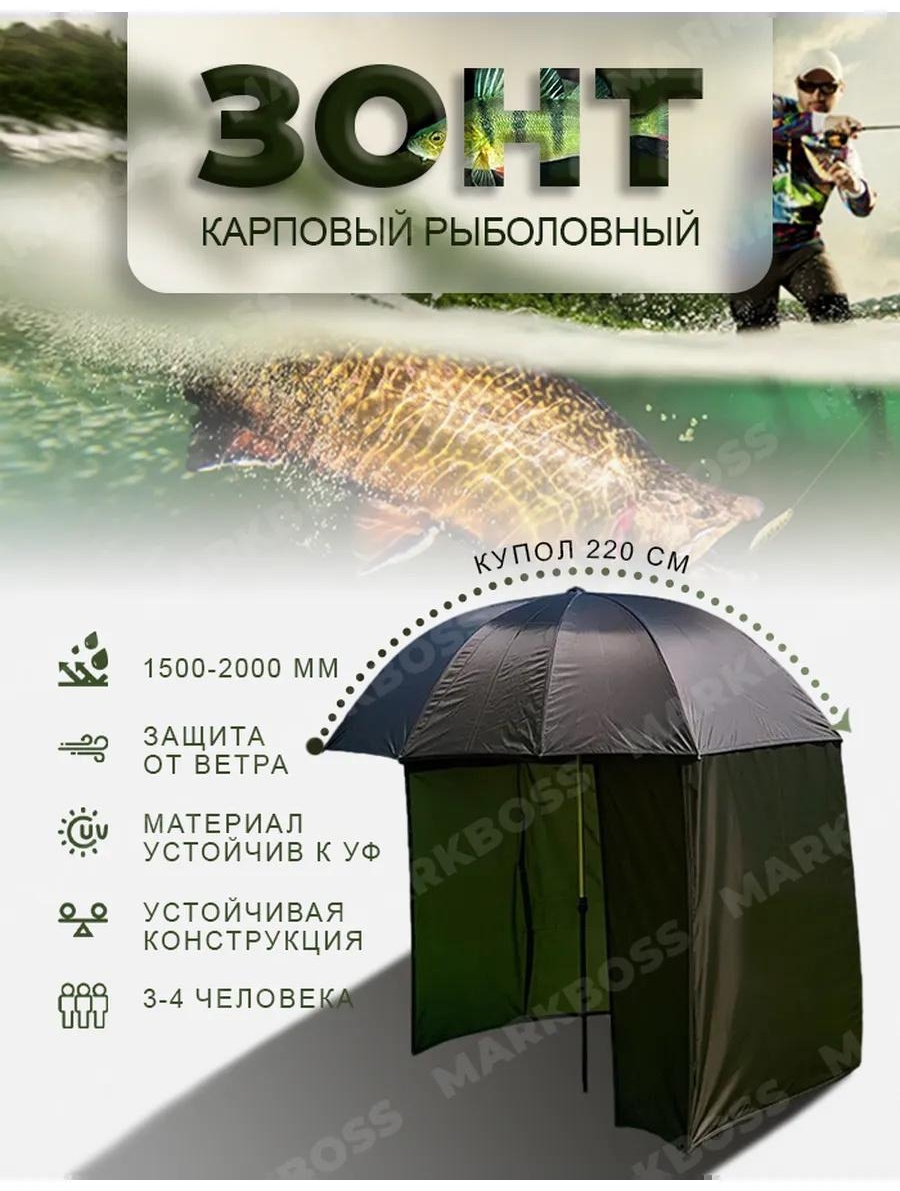 Пляжный Зонт карповый (2) 200 см