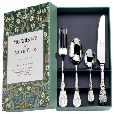Набор столовых приборов Arthur Price 24 шт, серебристый Morris & Co. Blackthorn