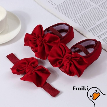 Пинетки Emiki 736895282 бордовый 18