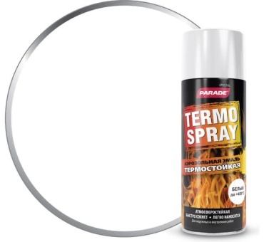 PARADE эмаль Thermo spray тон белый, 400 мл